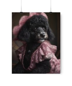 Poodle Dog Rococo Poster