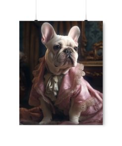 French Bulldog Rococo Poster