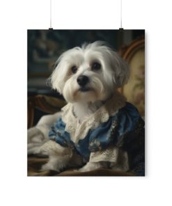 Havanese Dog Rococo Poster (v3)