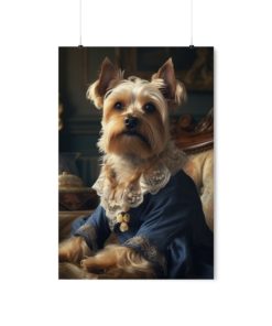 Yorkshire Terrier Dog Rococo Poster