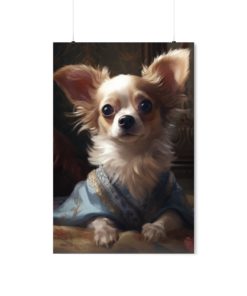 Chihuahua Dog Rococo Poster (v2)