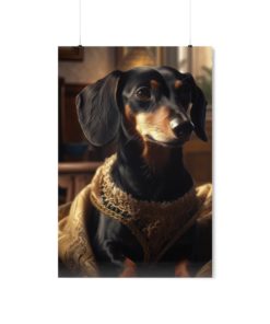 Dachshund Dog Rococo Poster