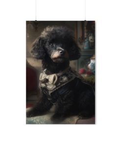 Poodle Dog Rococo Poster