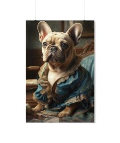 French Bulldog Rococo Poster