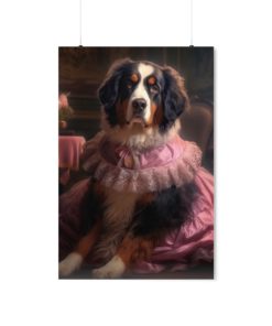 Bernese Mountain Dog Rococo Poster (v2)