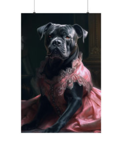 Cane Corso Dog Rococo Poster (v2)