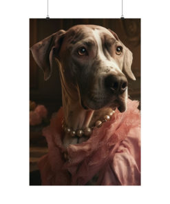 Great Dane Dog Rococo Poster (v2)