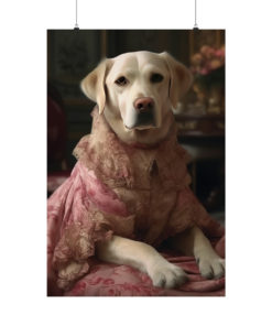 Labrador Retriever Rococco Poster (v2)