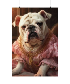 Bulldog Rococo Poster