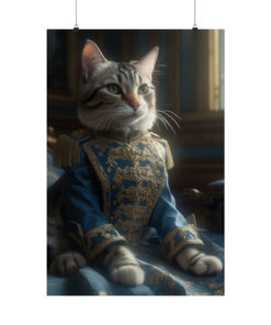 Tabby Cat Rococo Poster (v2)