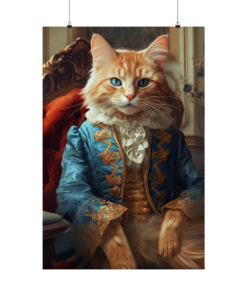 Orange Cat Rococo Poster (v2)
