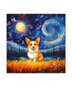 Corgi Starry Night