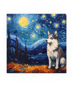 Husky Starry Night