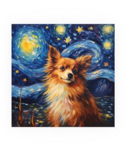 Chihuahua Dog Starry Night