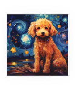Poodle Starry Night