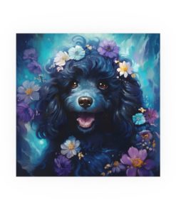 Black Poodle Bark & Bloom