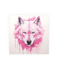 Pink Tribal Wolf
